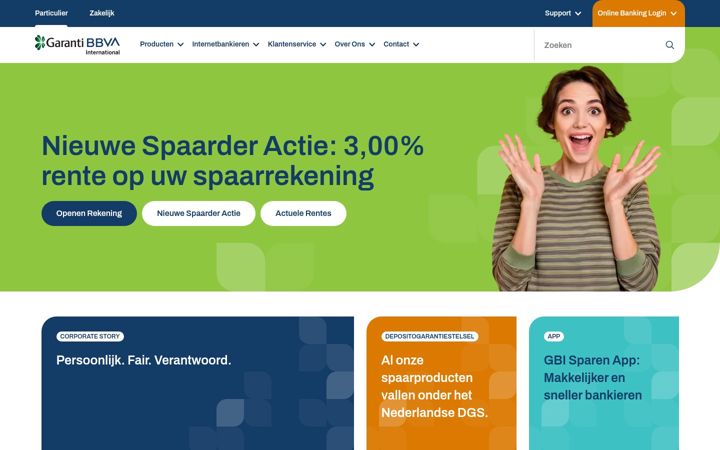 Screenshot of garantibank.nl