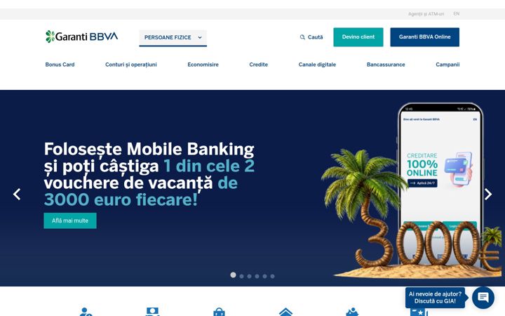 Posnetek zaslona garantibbva.ro