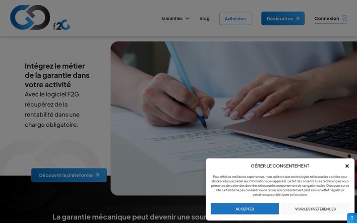 Screenshot of garantief2g.fr