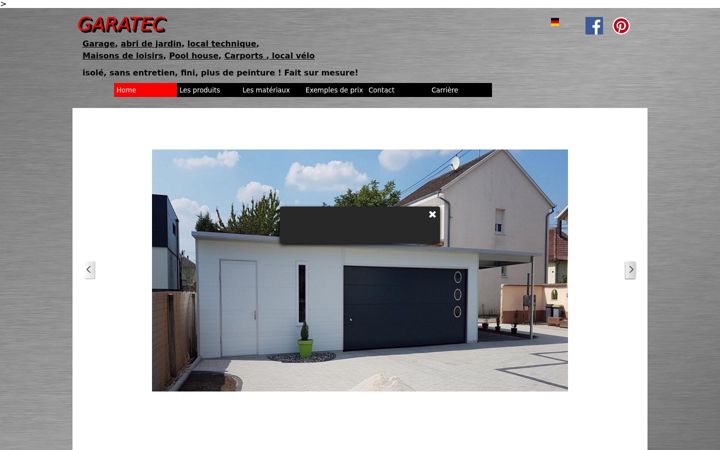 Screenshot of garatec.fr