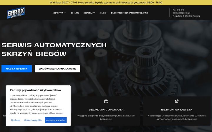 Screenshot of garax.pl