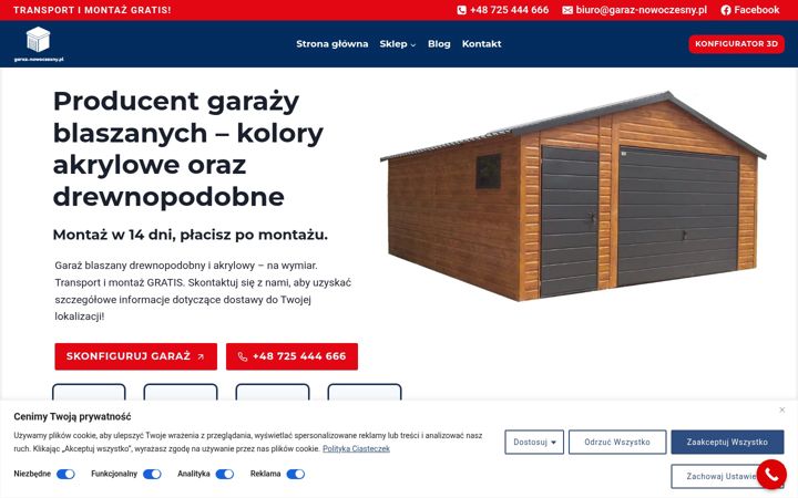Screenshot of garaz-nowoczesny.pl