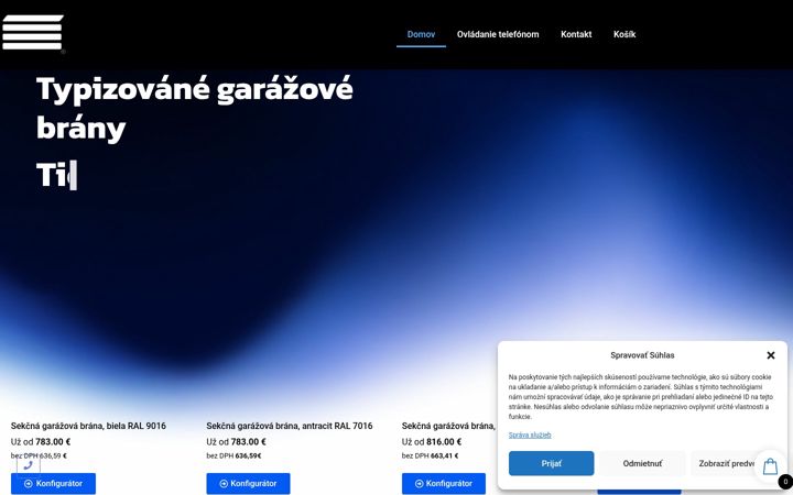 Screenshot of garazovebrany.online