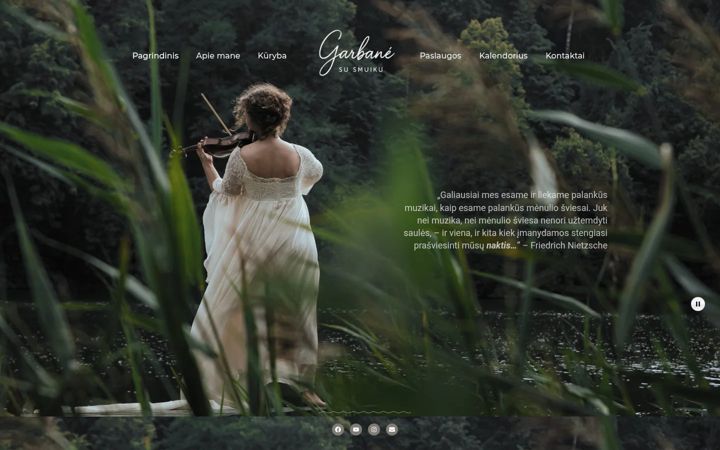 Screenshot of garbanesusmuiku.lt