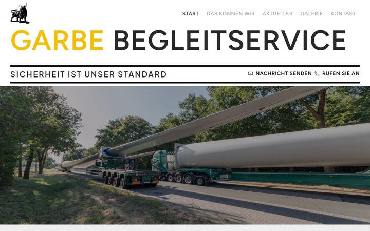Screenshot of garbe-begleitservice.de