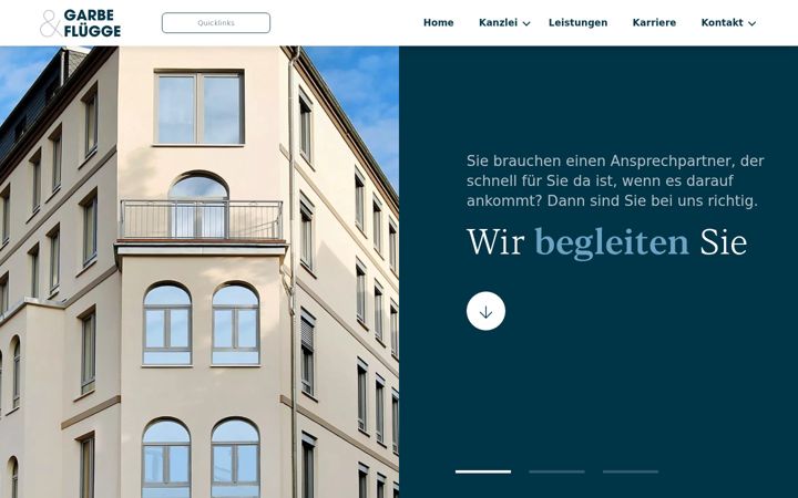 Screenshot of garbe-fluegge.de