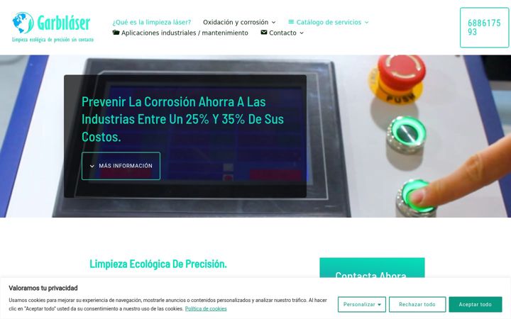 Screenshot of garbilaser.com
