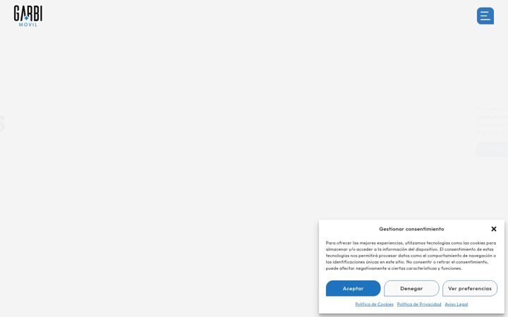 Screenshot of garbimovil.com