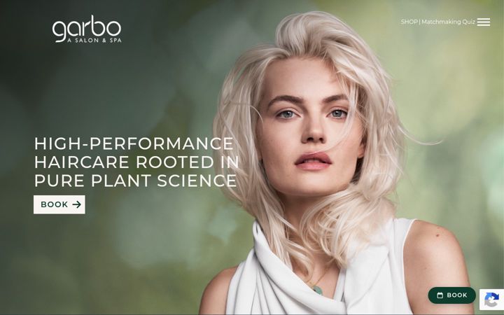 Screenshot of garboasalon.com