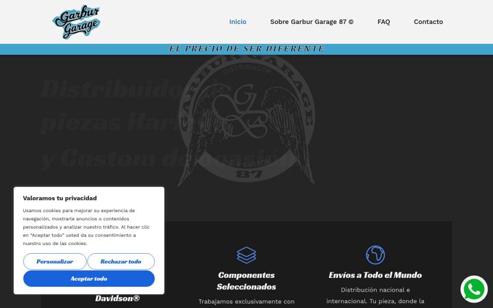 Screenshot of garburgarage.com