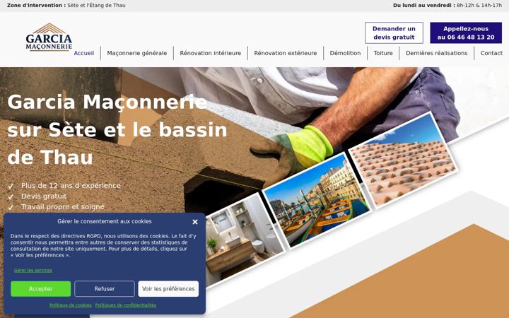 Screenshot of garcia-maconnerie.fr