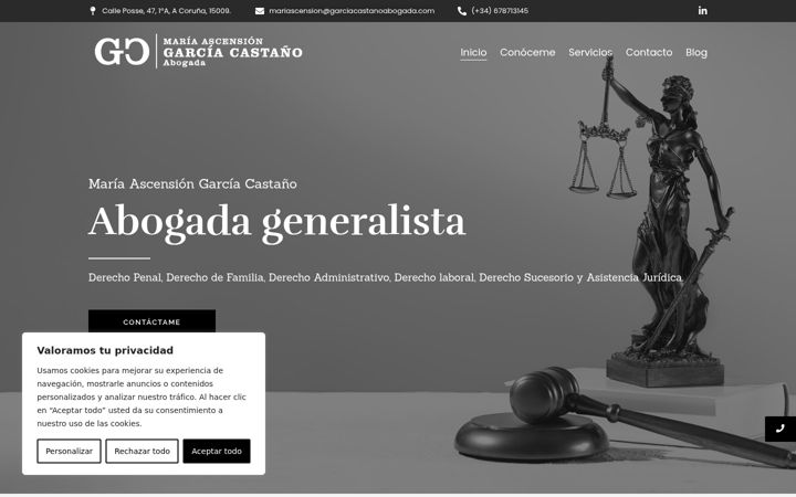 Screenshot of garciacastanoabogada.com