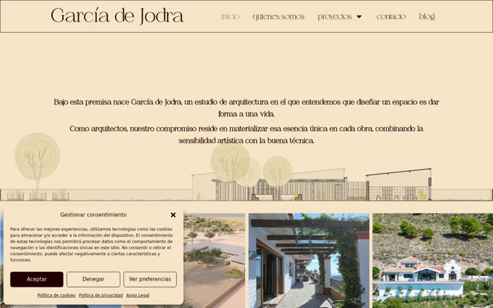 Screenshot of garciadejodra.es