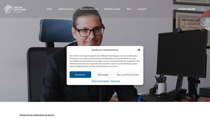 Screenshot of garcialopezabogado.com