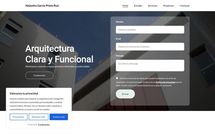 Screenshot of garciaprieto-arquitectura.com