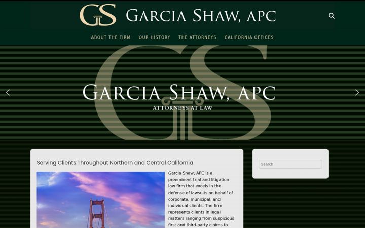 Screenshot of garciashaw.com