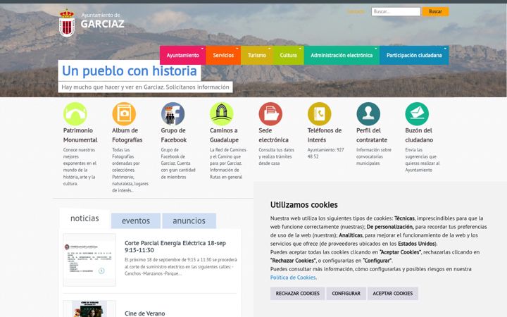 Screenshot of garciaz.es