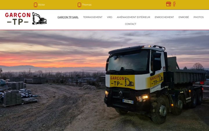 Screenshot of garcon-tp-sarl.fr
