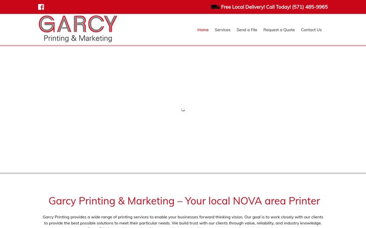 Screenshot of garcyprinting.com