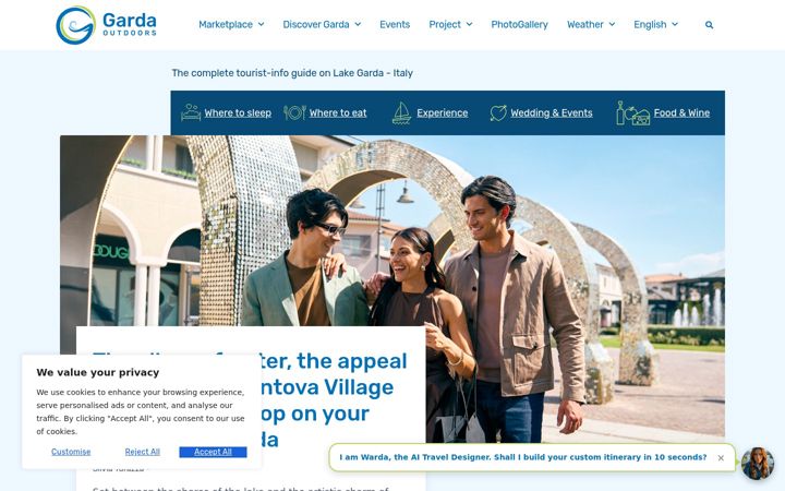 Screenshot of garda-outdoors.com