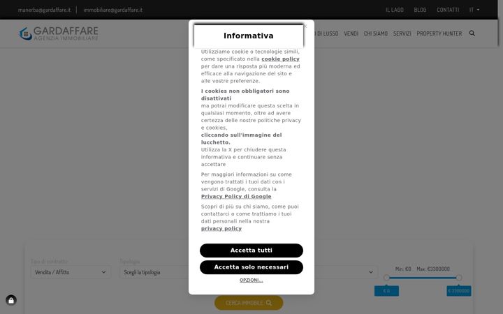 Screenshot of gardaffare.it