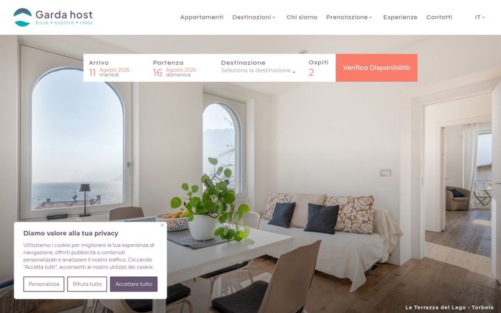 Screenshot of gardahost.com