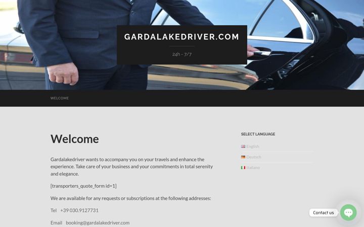 Screenshot of gardalakedriver.com