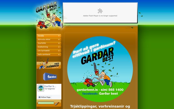 Screenshot of gardarbest.is