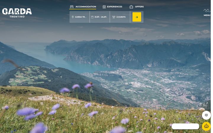 Zrzut ekranu gardatrentino.it