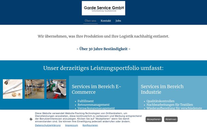 Screenshot of garde-service.de