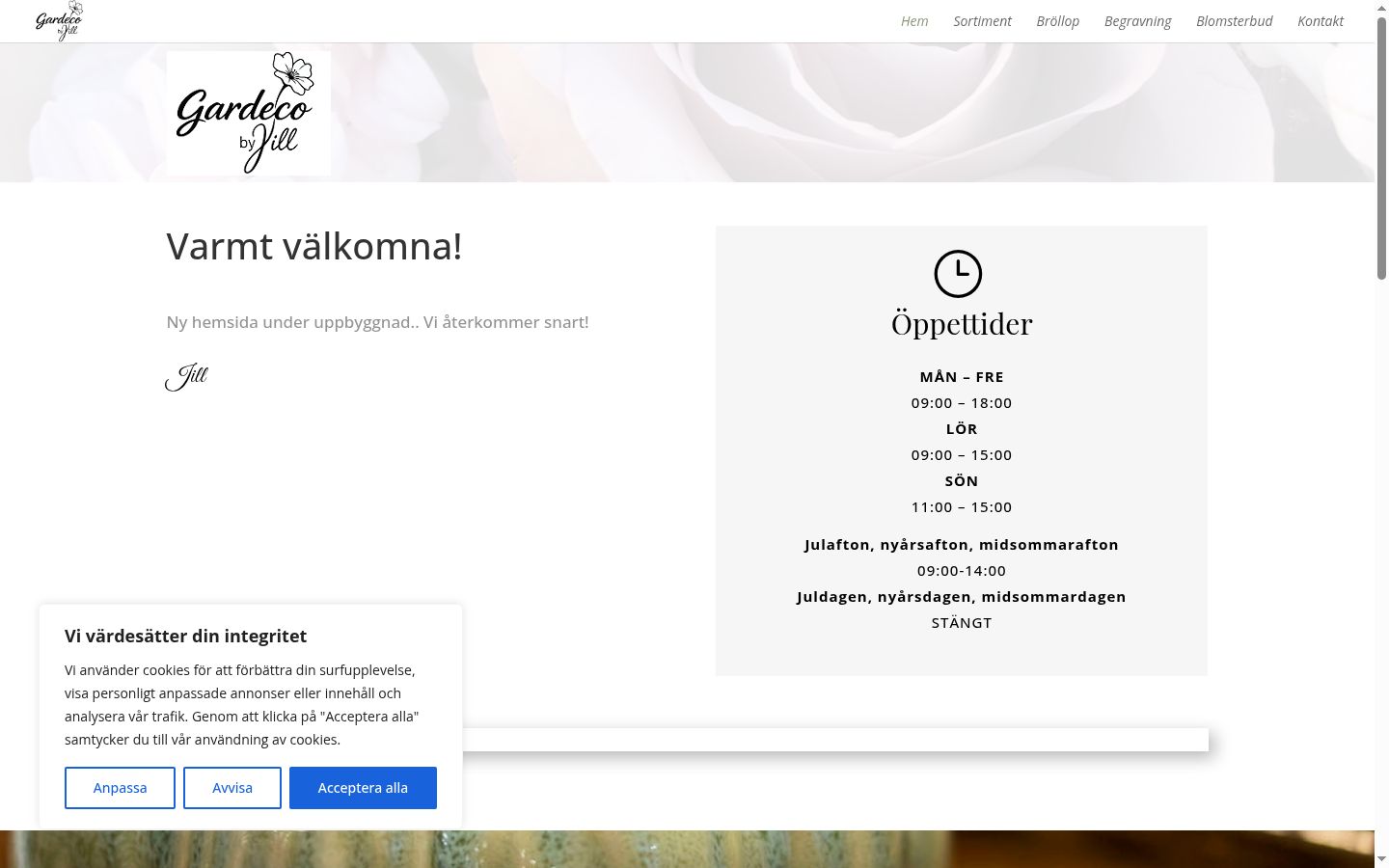 Képernyőkép a bármilyen interakció előtt megjelenő hozzájárulási bannerről