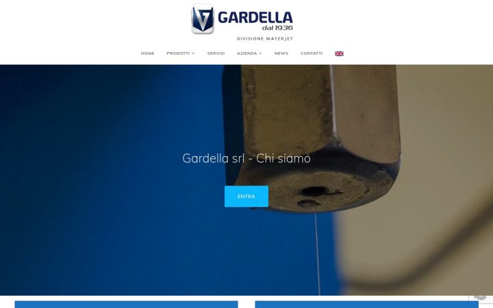 Screenshot van gardellawaterjet.com