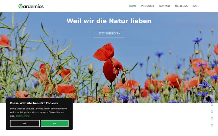 Screenshot of gardemics.de