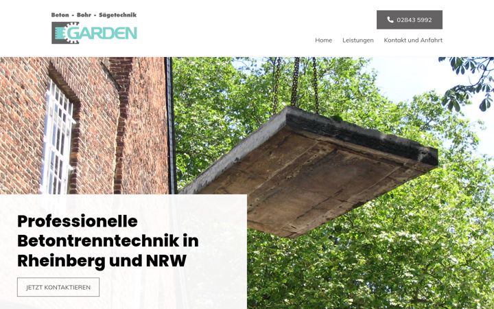Screenshot of garden-betonbohr.de