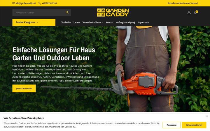Screenshot of garden-caddy.com