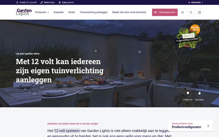 Screenshot of garden-lights.com