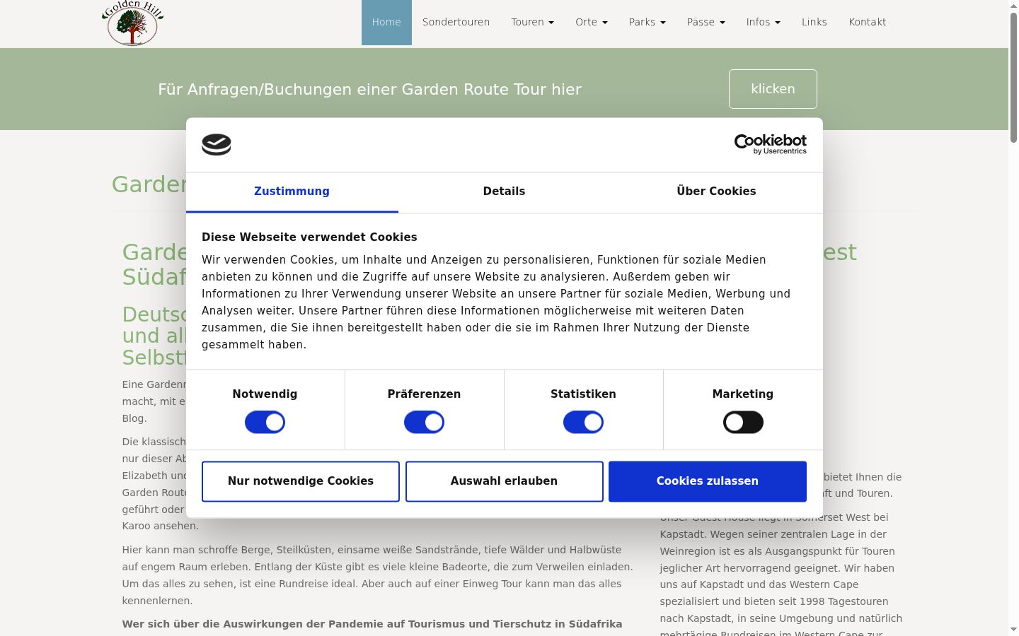 Capture d'écran de la bannière de consentement affichée avant toute interaction
