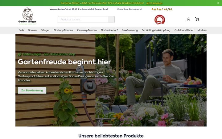 Screenshot of garden-shop.at