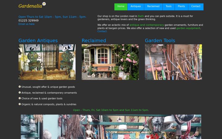Screenshot of gardenalia.co.uk