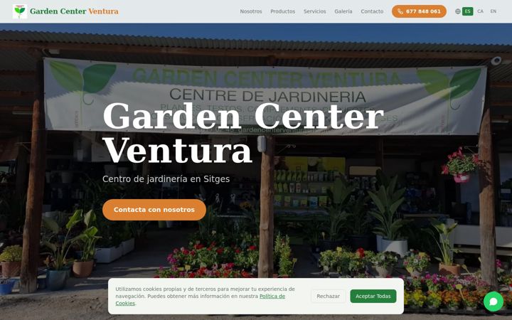 Screenshot of gardencenterventura.com