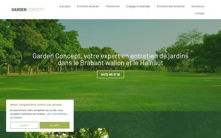 Screenshot of gardenconcept-jardins.be