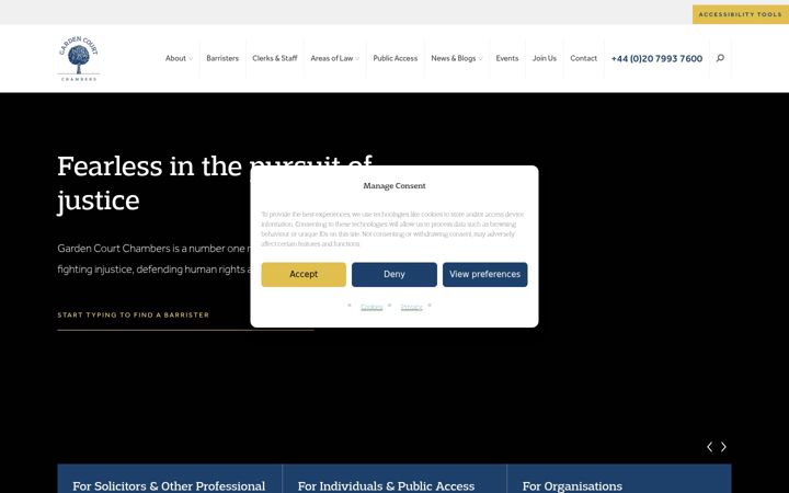 Screenshot of gardencourtchambers.co.uk