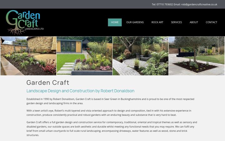 Screenshot of gardencraftcreative.co.uk