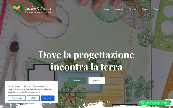 Screenshot of gardeneservicerapallo.it