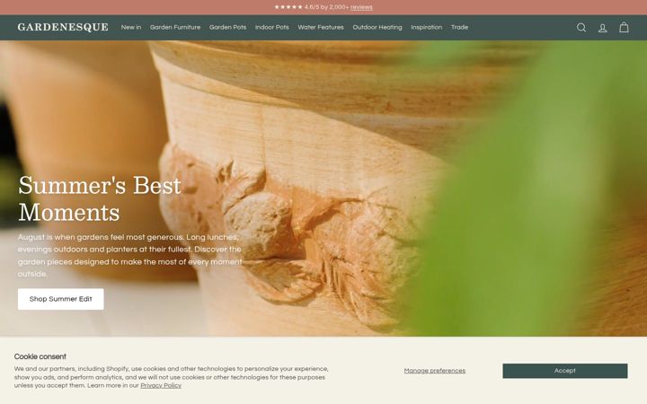 Screenshot of gardenesque.com