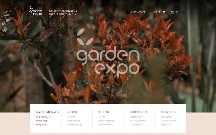Screenshot of gardenexpo.hu