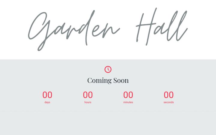 Screenshot of gardenhallmusic.com