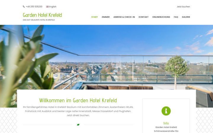 Screenshot of gardenhotel.de