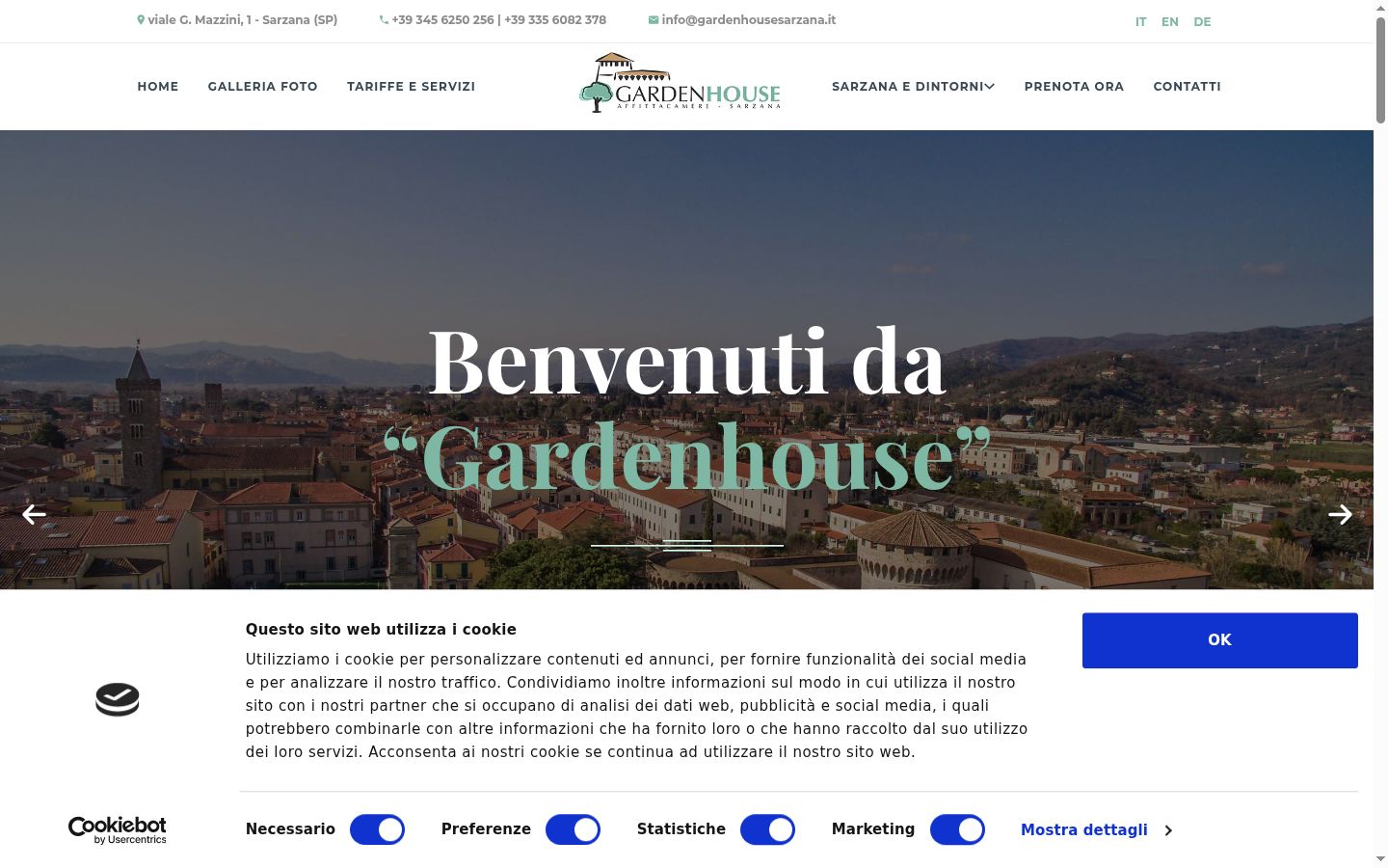 Screenshot tal-banner tal-kunsens muri qabel kwalunkwe interazzjoni