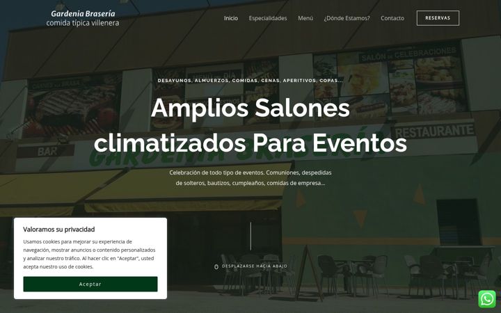 Screenshot of gardeniabraseria.com